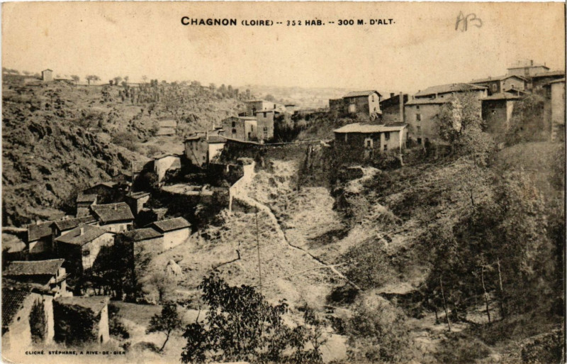 Carte postale ancienne Changon - 352 Hab. - 300 m d'Alt