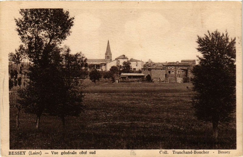 Carte postale ancienne Bussy - Vue générale coté sud