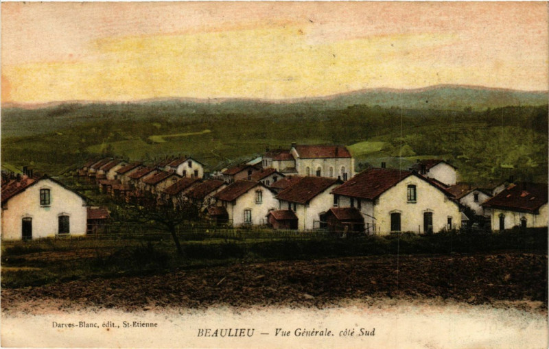 Carte postale ancienne Beaulieu - Vue Générale coté Sud