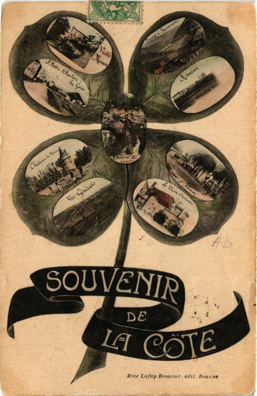 Carte postale ancienne Souvenir de La Cote
