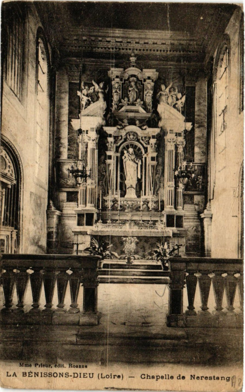 Carte postale ancienne La Benissons-Dieu - Chapelle de Nerestang