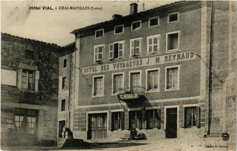Carte postale ancienne Hotel Vial a Chamazelles