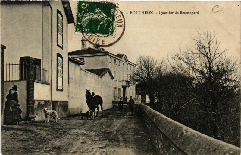 Carte postale ancienne Boutheon - Quartier de Beauregard