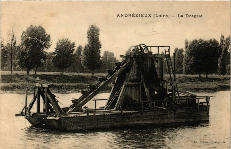 Carte postale ancienne Andrezieux - La Drague