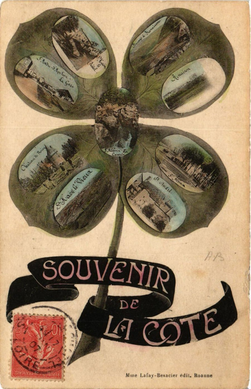 Carte postale ancienne Souvenir de La Cote