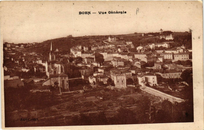 Carte postale ancienne Boen - Vue Générale