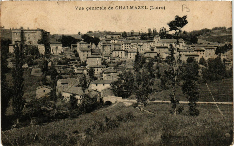 Carte postale ancienne Vue générale de Chalmazel