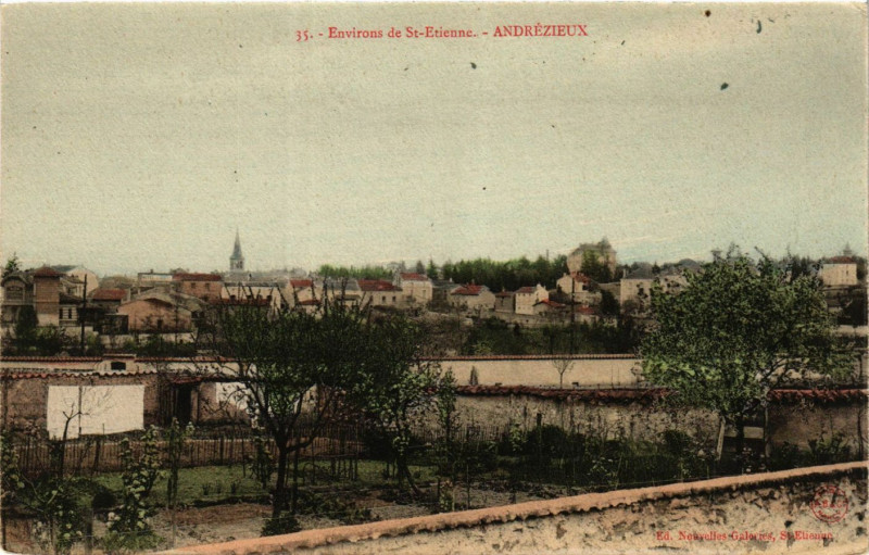 Carte postale ancienne Environs de Saint-Etienne - Andrezieux