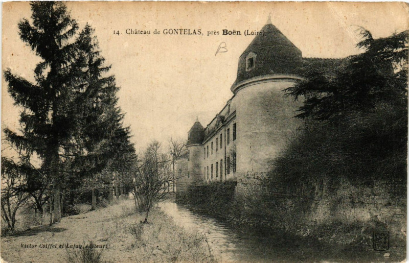 Carte postale ancienne Chateau de Gontelas pres Boen