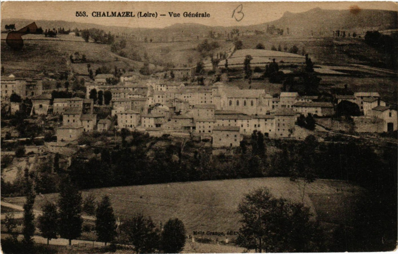 Carte postale ancienne Chalmazel - Vue Générale