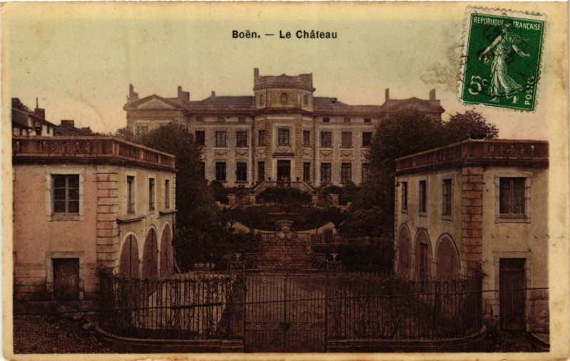 Carte postale ancienne Boen - Le Chateau