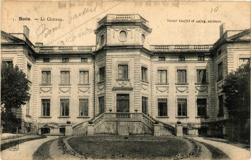 Carte postale ancienne Boen - Le Chateau
