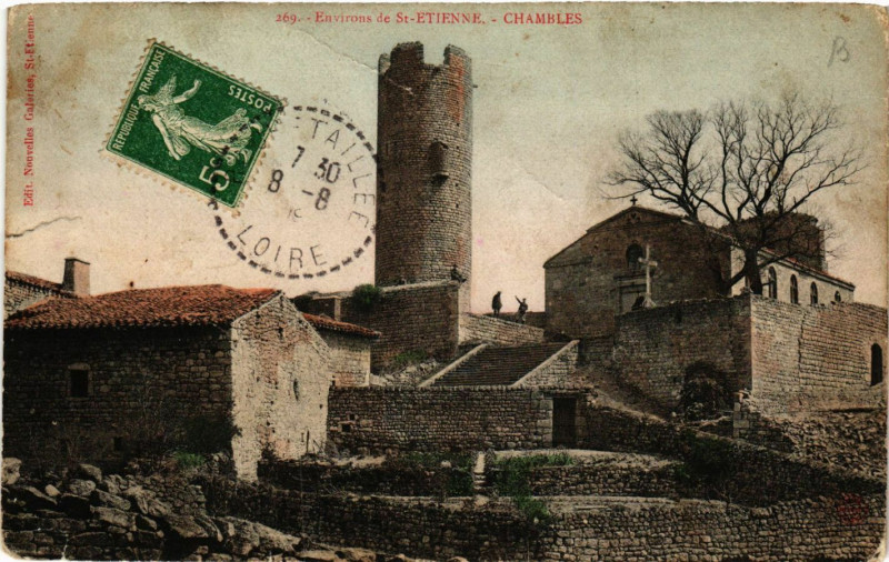 Carte postale ancienne Environs de St-Etienne - Chambles à Chambles