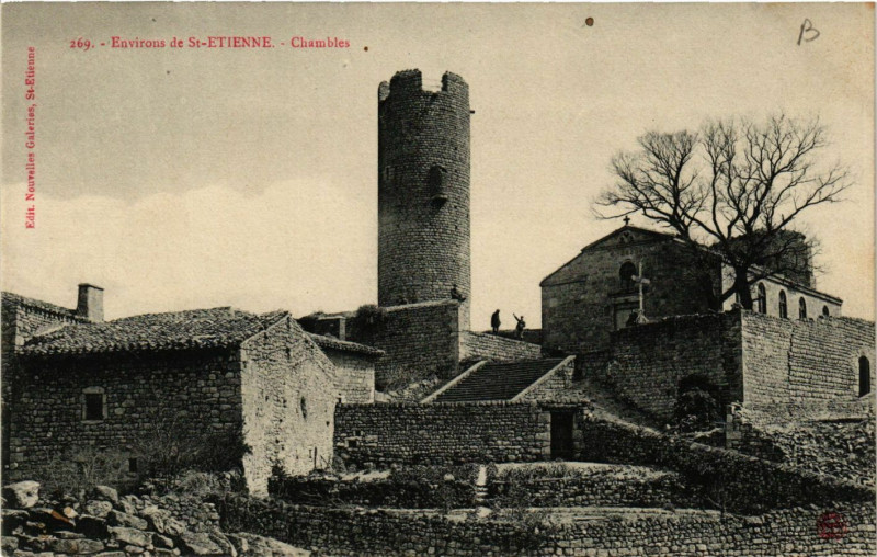 Carte postale ancienne Environs de St-Etienne - Chambles à Chambles