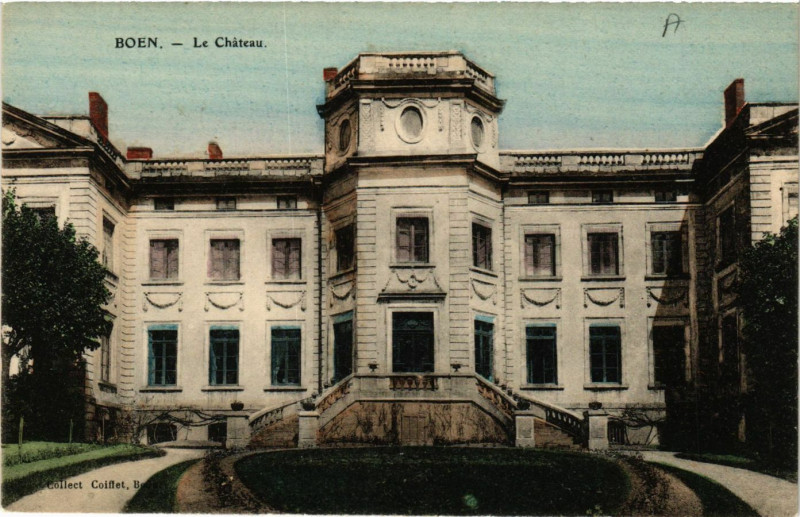 Carte postale ancienne Boen - Le Chateau