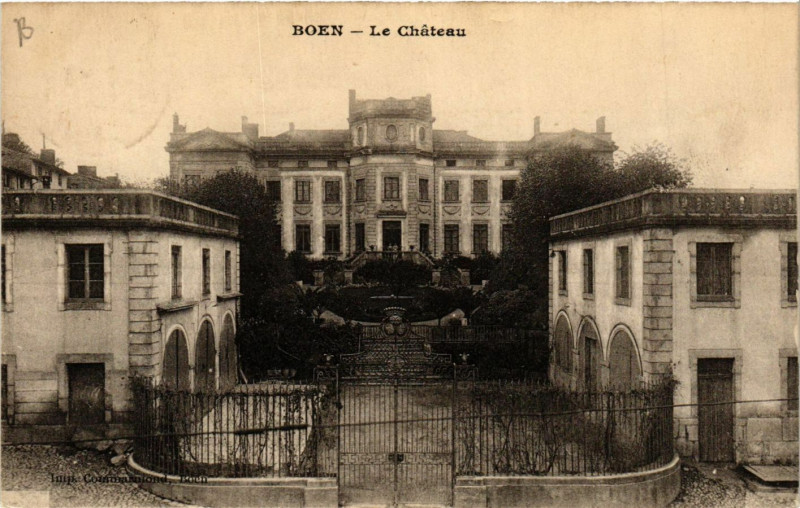 Carte postale ancienne Boen - Le Chateau