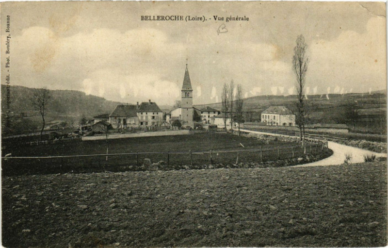 Carte postale ancienne Belleroche - Vue générale à Belleroche