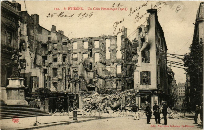 Carte postale ancienne Saint-Etienne Un coin Pittoresque