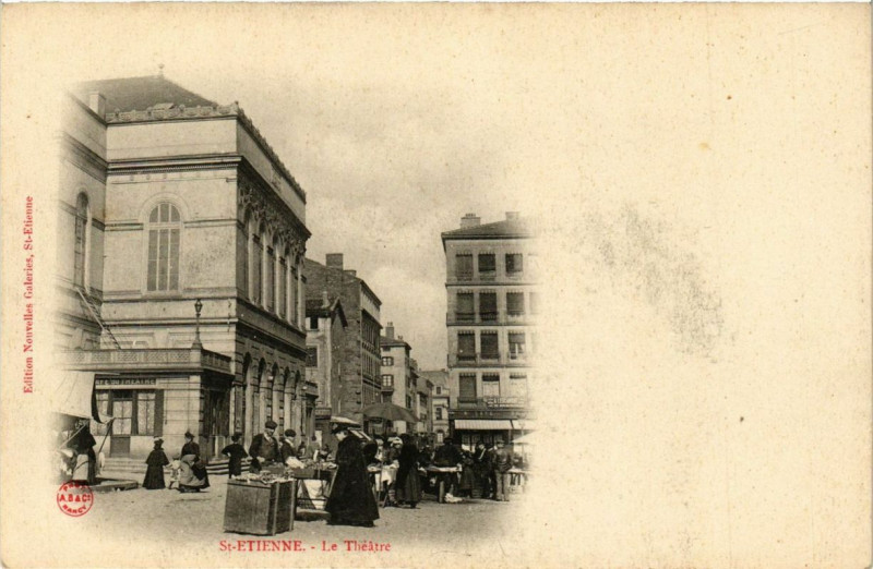 Carte postale ancienne Saint-Etienne Le Theatre `