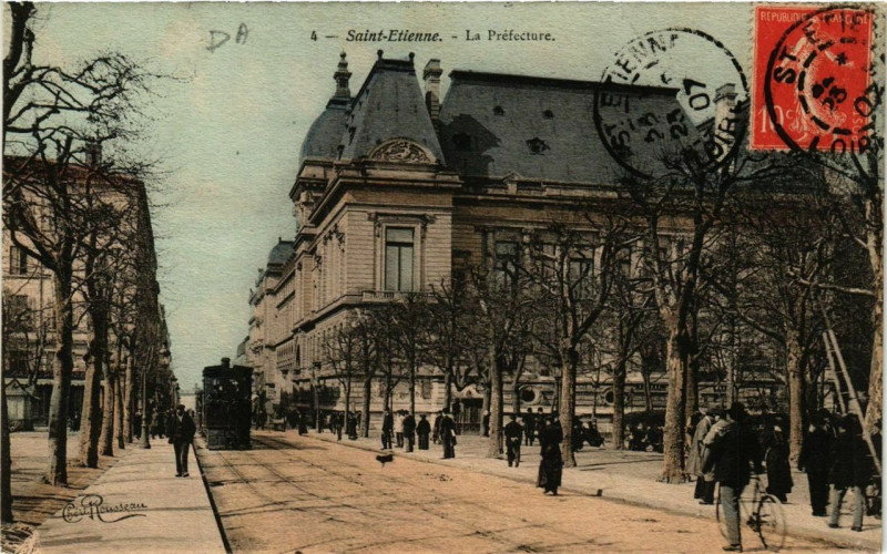 Carte postale ancienne Saint-Etienne La Prefecture