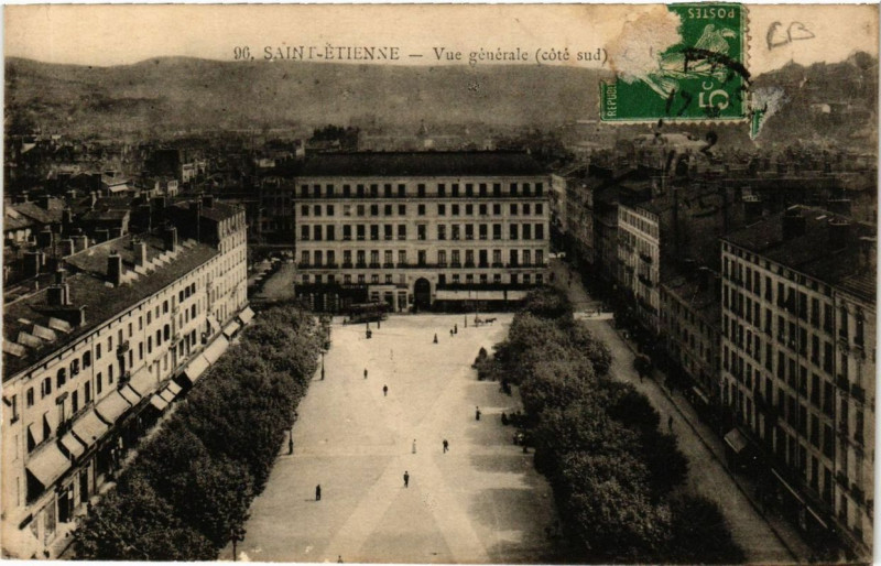 Carte postale ancienne Saint-Etienne Vue générale
