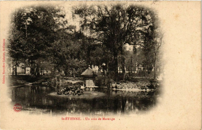 Carte postale ancienne Saint-Etienne Un coin de Marengo