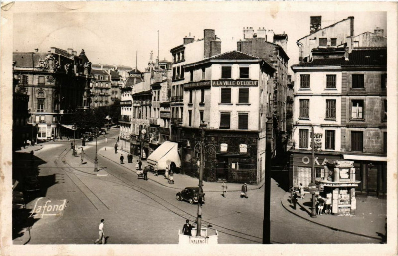 Carte postale ancienne Saint-Etienne Place du Peuple