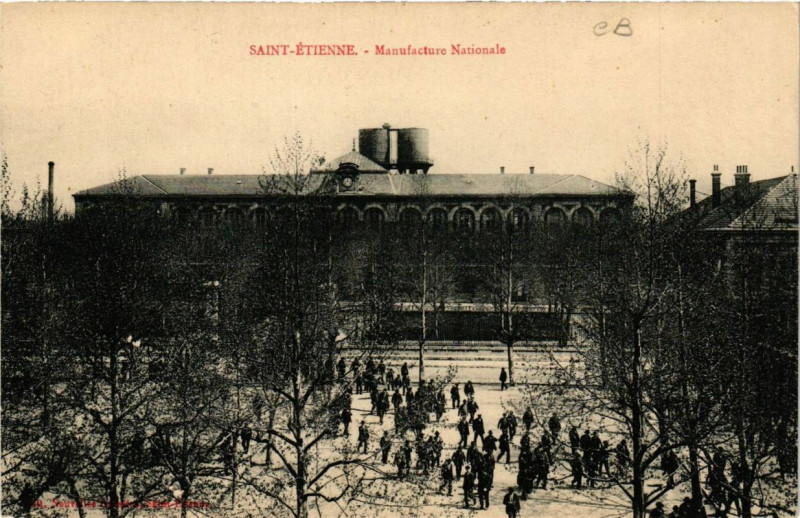 Carte postale ancienne Saint-Etienne manufacture nationale