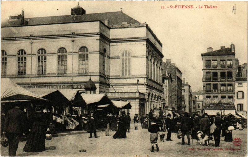 Carte postale ancienne Saint-Etienne Le Theatre `