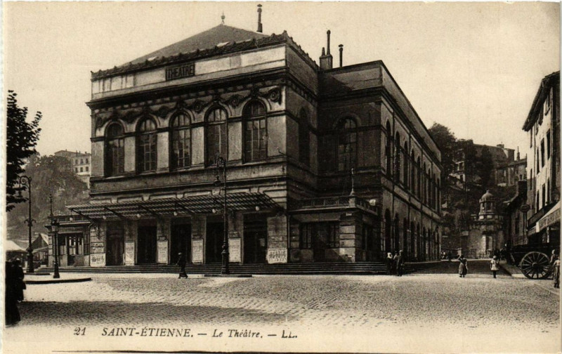 Carte postale ancienne Saint-Etienne Le Theatre