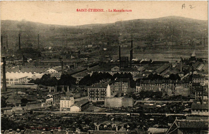 Carte postale ancienne Saint-Etienne la Manufacture