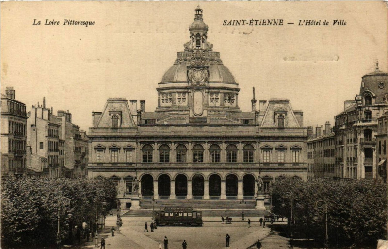 Carte postale ancienne Saint-Etienne L'Hotel de Ville