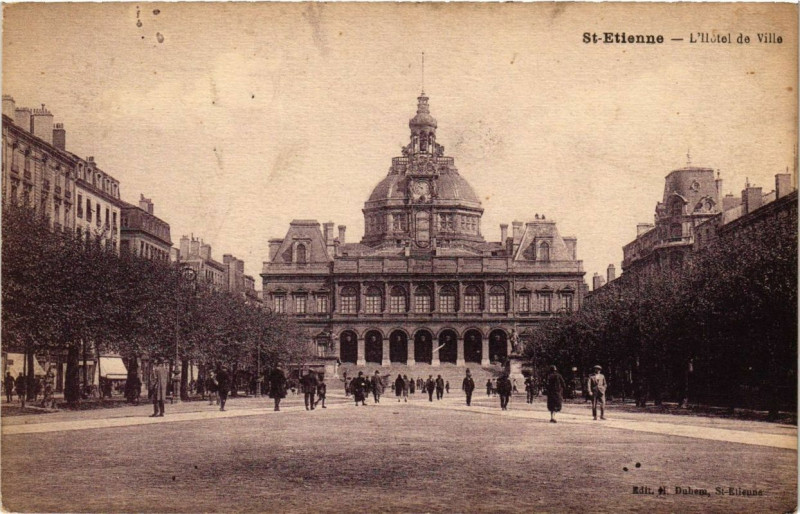 Carte postale ancienne Saint-Etienne L'Hotel de Ville