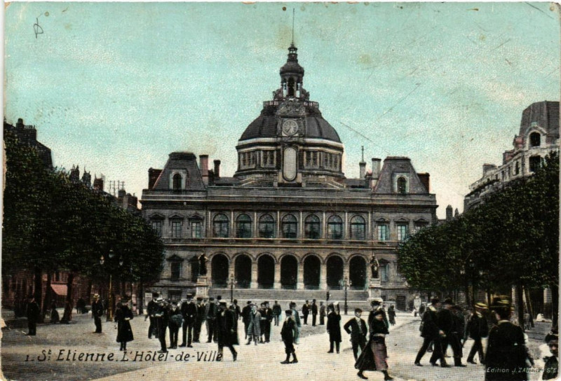 Carte postale ancienne Saint-Etienne L'Hotel de Ville