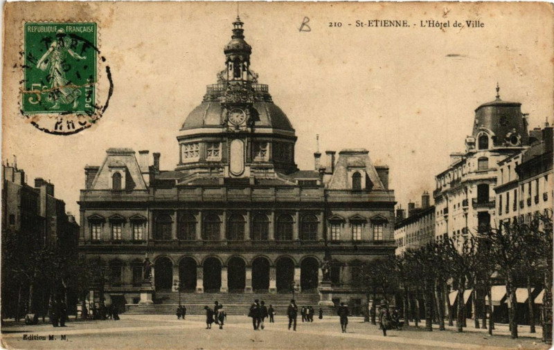 Carte postale ancienne Saint-Etienne L'Hotel de Ville