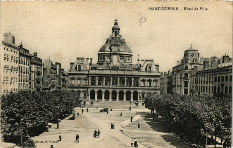 Carte postale ancienne Saint-Etienne Hotel de Ville