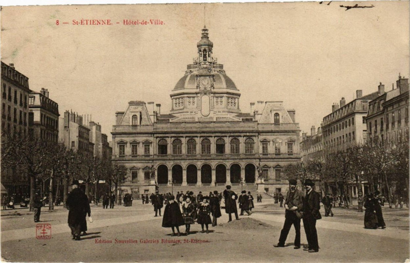 Carte postale ancienne Saint-Etienne Hotel de Ville