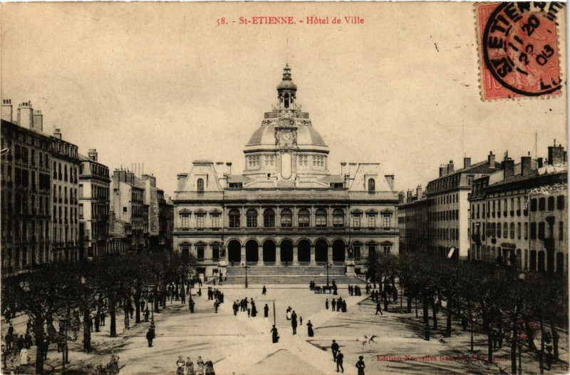 Carte postale ancienne Saint-Etienne Hotel de Ville