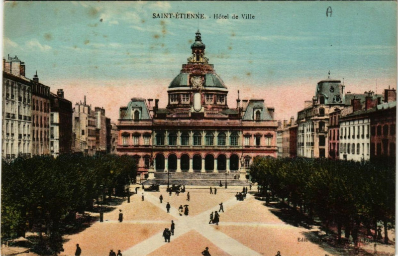 Carte postale ancienne Saint-Etienne Hotel de Ville