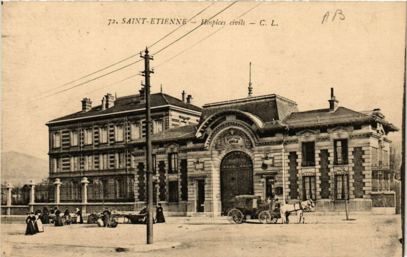 Carte postale ancienne Saint-Etienne Hospices Civils