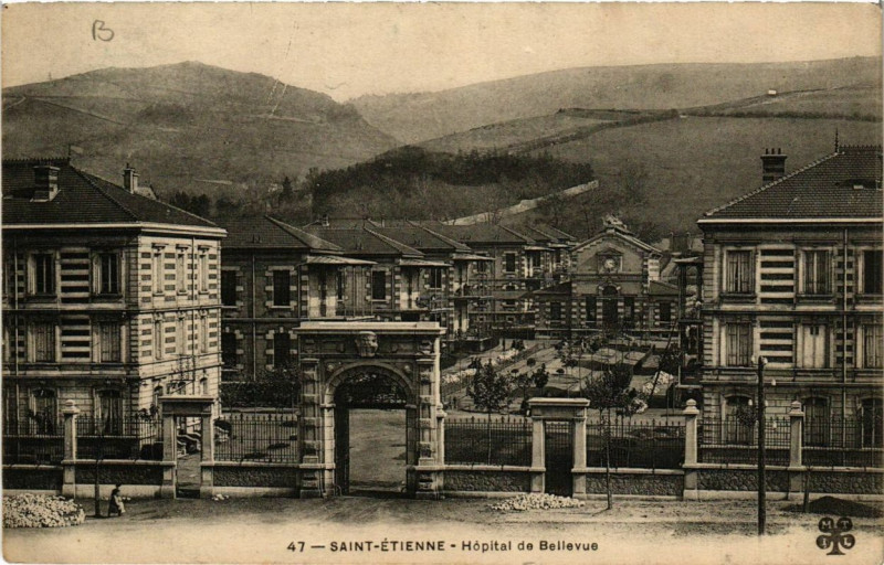 Carte postale ancienne Saint-Etienne Hopital de Bellevue