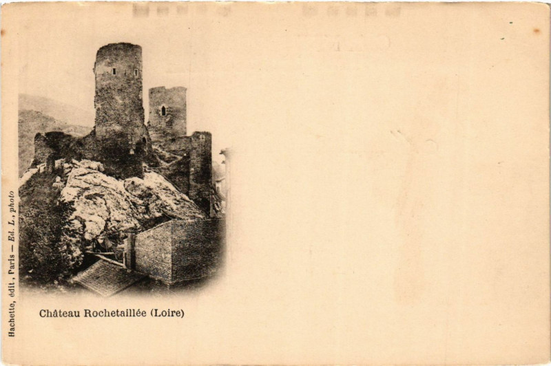 Carte postale ancienne Chateau Rochetaillee à Roche