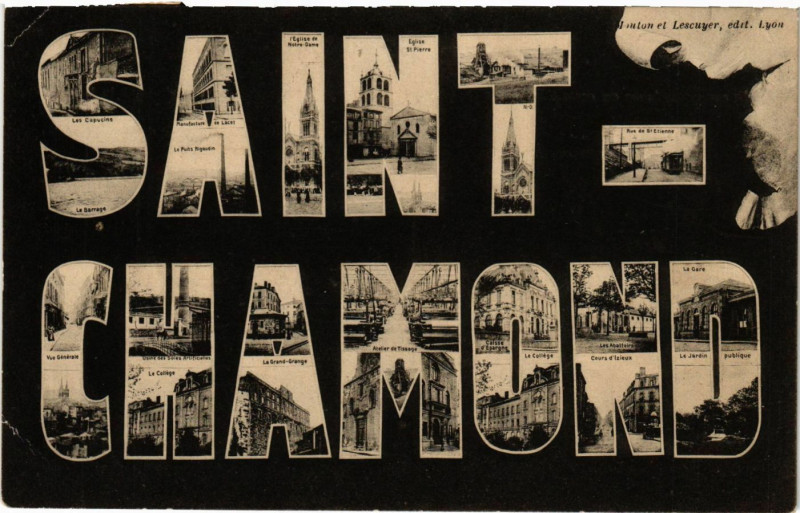 Carte postale ancienne Saint-Chamond à Saint-Chamond