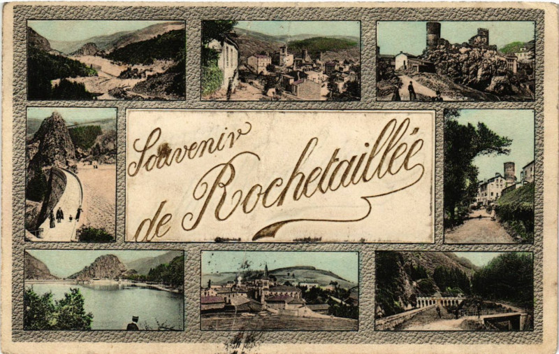 Carte postale ancienne Souvenir de Rochetaillee à Roche