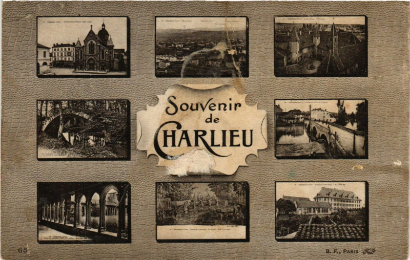 Carte postale ancienne Souvenir de Charlieu à Charlieu