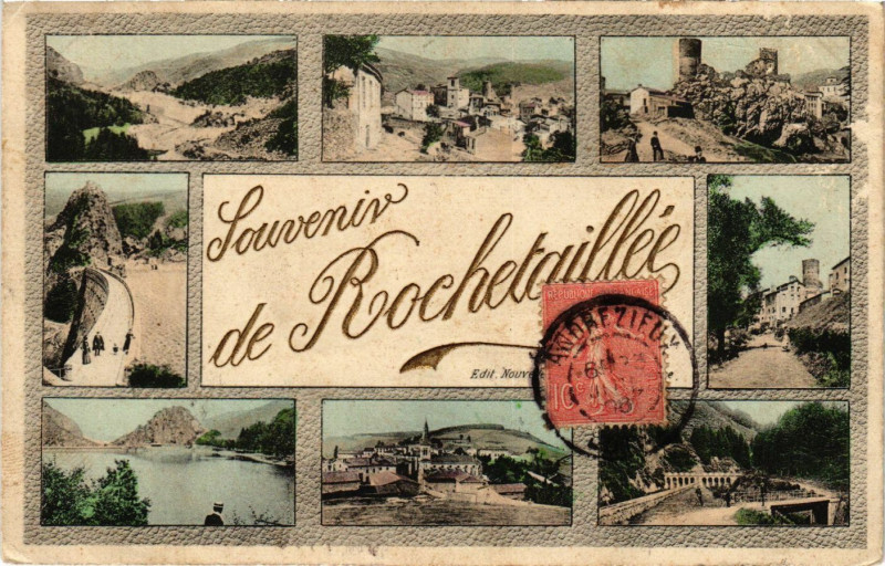 Carte postale ancienne Souvenir de Rochetaillee à Roche