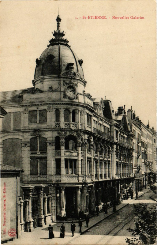 Carte postale ancienne Saint-Etienne - Nouvelles Gaeries à Saint-Étienne