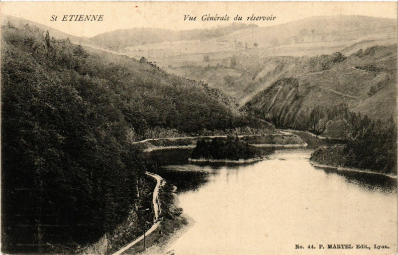 Carte postale ancienne Saint-Etienne - Vue Générale du réservoir à Saint-Étienne