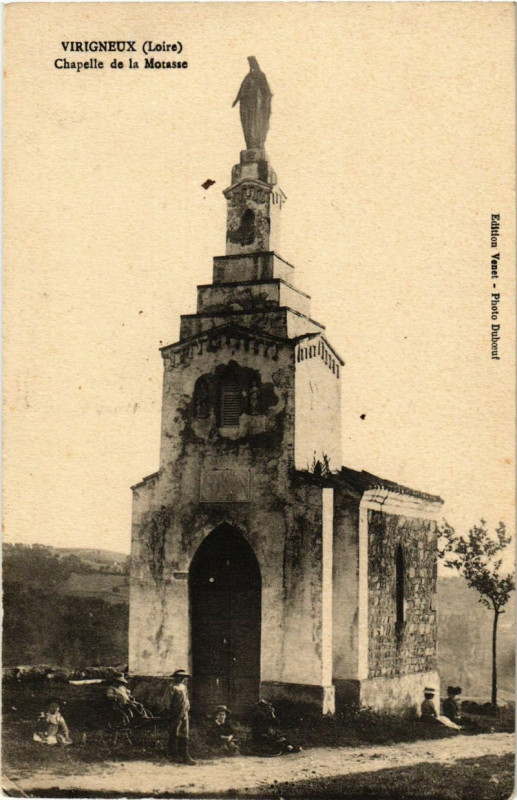 Carte postale ancienne Virigneux - Chapelle de la Motasse à Virigneux