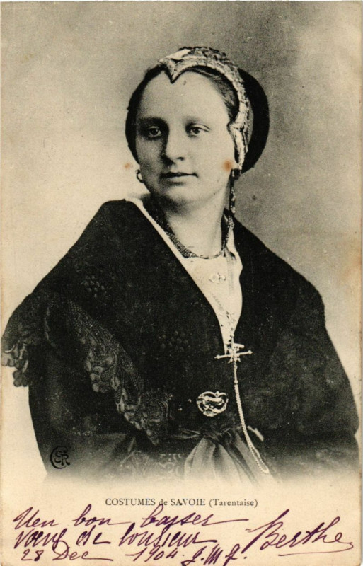 Carte postale ancienne Costumes de Savoie